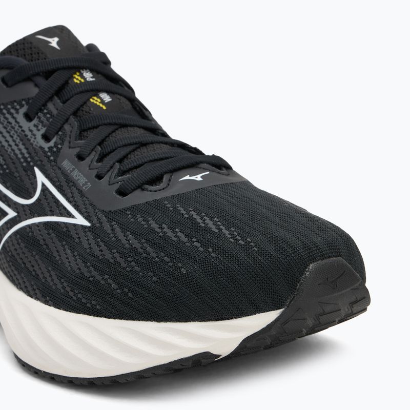Încălțăminte de alergare pentru bărbați  Mizuno Wave Inspire 21 black/white/vibrant yellow 7