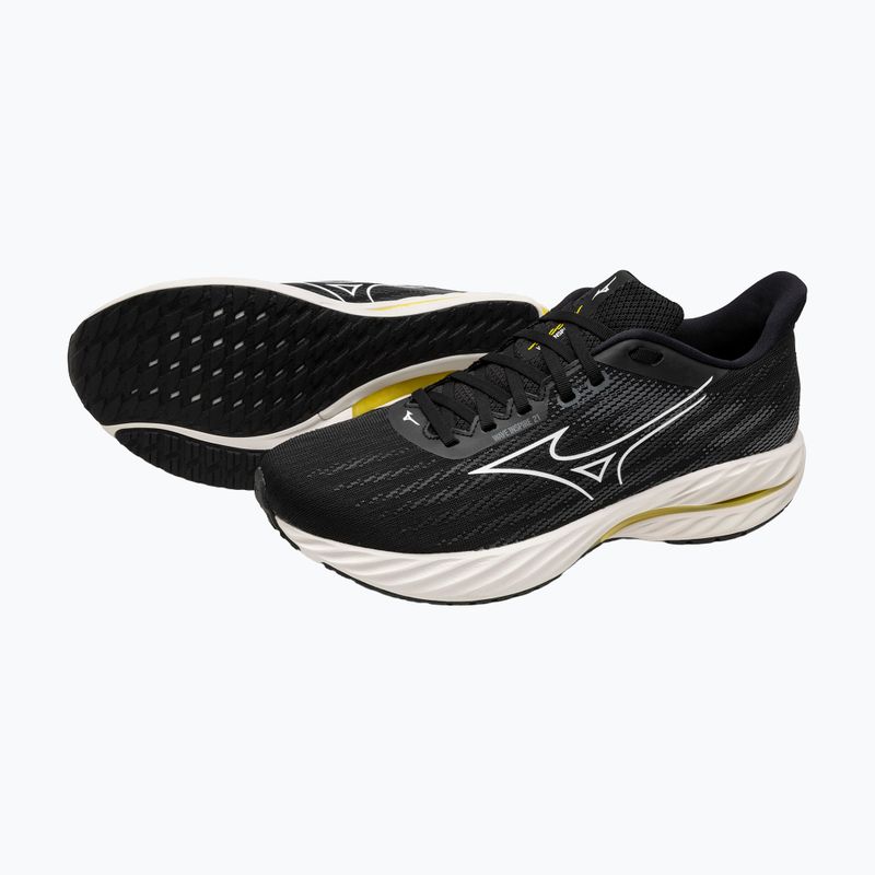 Încălțăminte de alergare pentru bărbați  Mizuno Wave Inspire 21 black/white/vibrant yellow 16