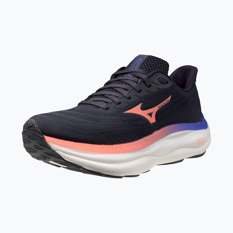Încălțăminte de alergare pentru femei  Mizuno Wave Sky 9 odyssey gray/striking coral/iris bloom 4