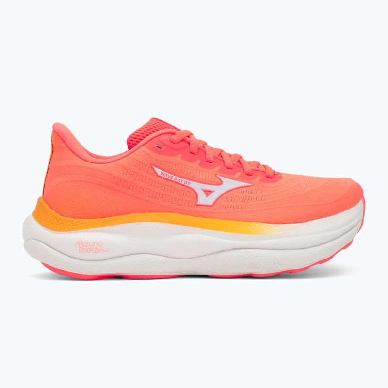 Încălțăminte de alergare pentru femei Mizuno Wave Sky 9 Striking Coral/Baseball White/Citrus 2