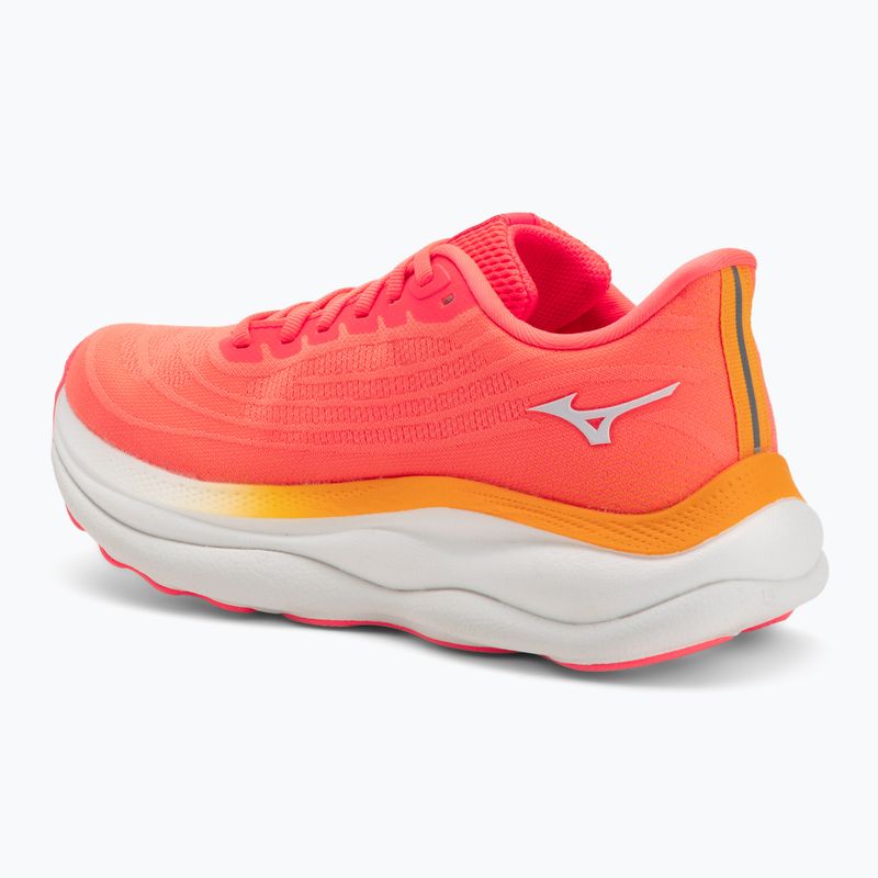 Încălțăminte de alergare pentru femei Mizuno Wave Sky 9 Striking Coral/Baseball White/Citrus 3