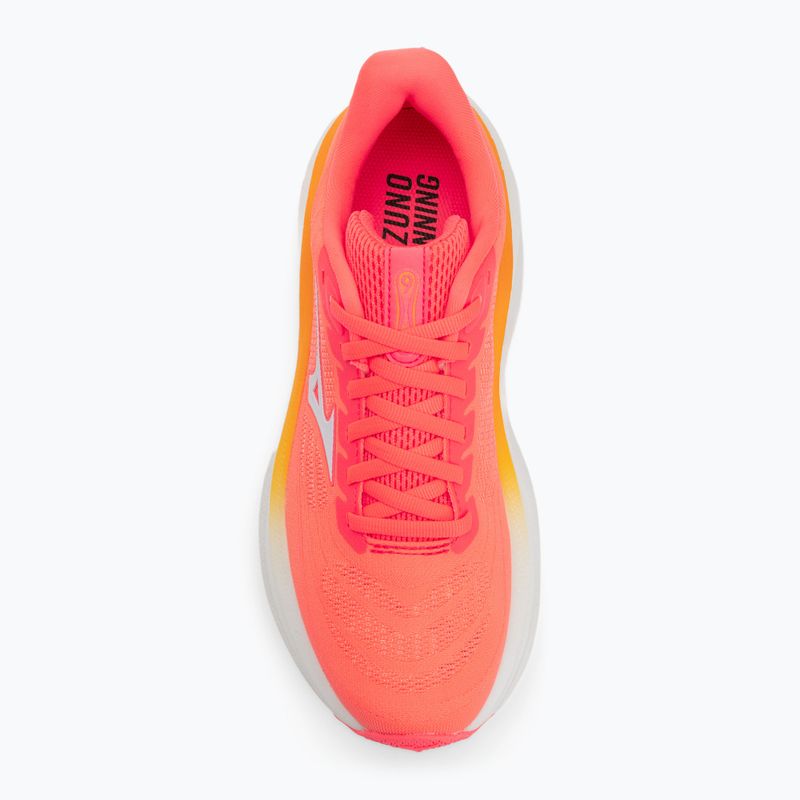 Încălțăminte de alergare pentru femei Mizuno Wave Sky 9 Striking Coral/Baseball White/Citrus 5