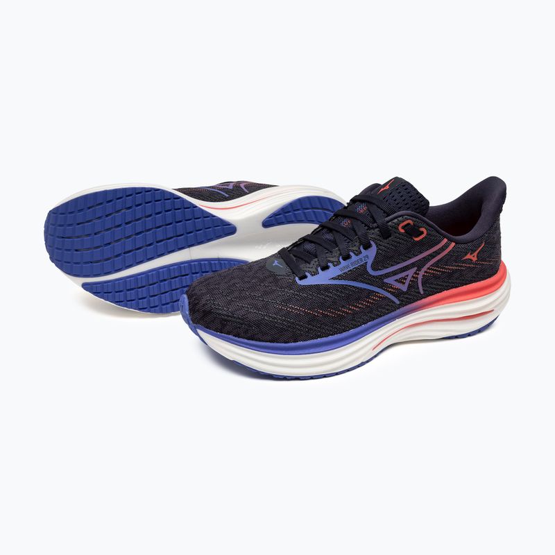 Încălțăminte de alergare pentru femei  Mizuno Wave Rider 29 odyssey gray/iris bloom/calypsocoral 16