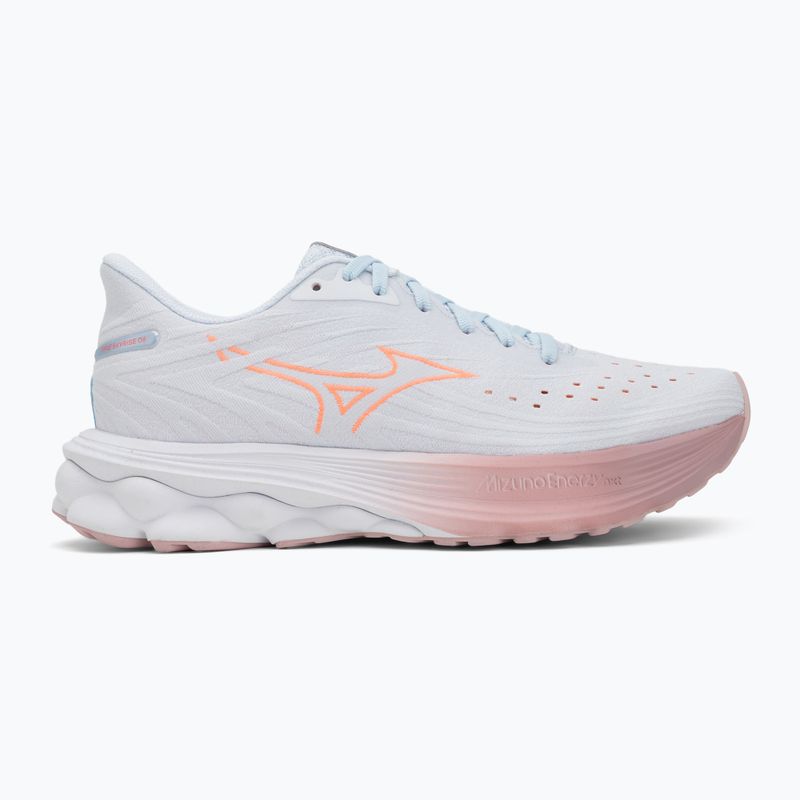 Încălțăminte de alergare pentru femei Mizuno Wave Skyrise 6 Nantucket Breeze/Striking Coral/Bleach Mauve 2