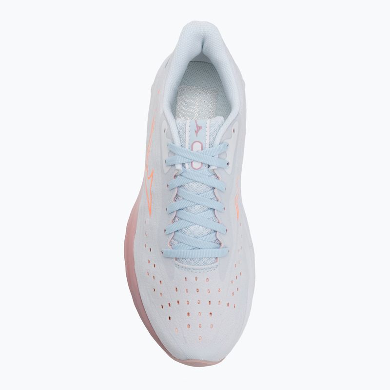 Încălțăminte de alergare pentru femei Mizuno Wave Skyrise 6 Nantucket Breeze/Striking Coral/Bleach Mauve 5