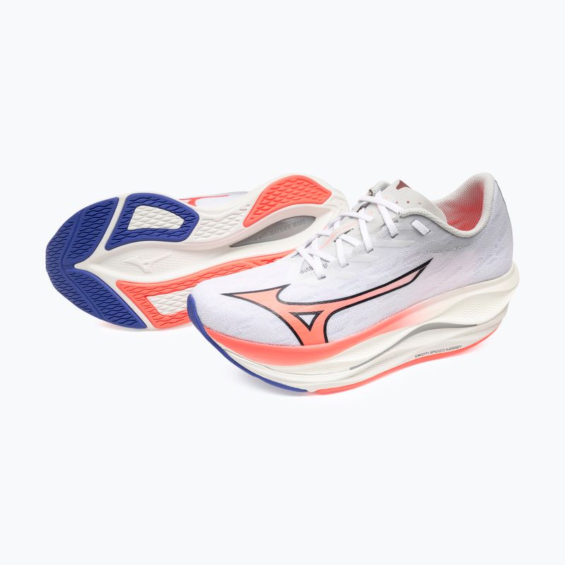 Încălțăminte de alergare pentru femei Mizuno Wave Rebellion Flash 3 white/striking coral/iris bloom 16