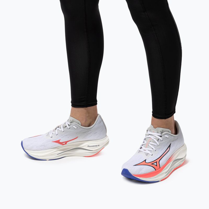 Încălțăminte de alergare pentru femei  Mizuno Wave Rebellion Flash 3 white/striking coral/iris bloom 8