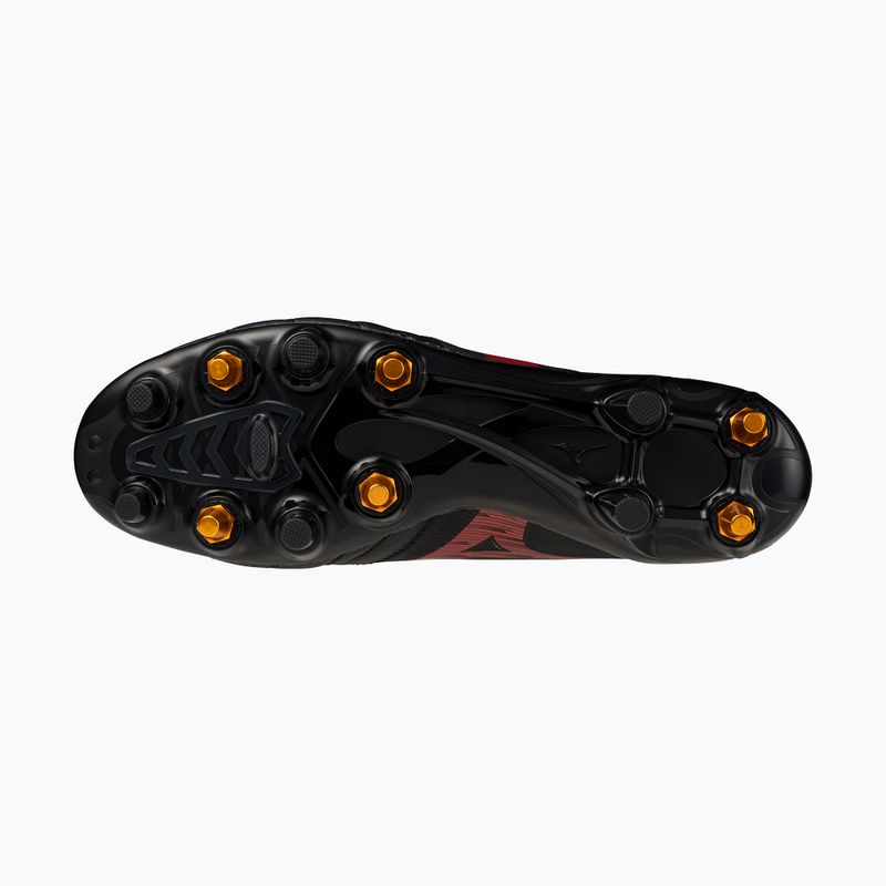 Încălțăminte de fotbal pentru bărbați Mizuno Morelia Neo IV Beta Elite Mix SG black/morelia 40th red/black 4