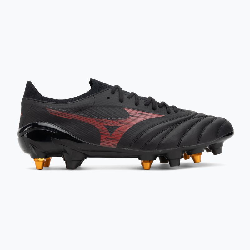 Încălțăminte de fotbal pentru bărbați Mizuno Morelia Neo IV Beta Elite Mix SG black/morelia 40th red/black 2