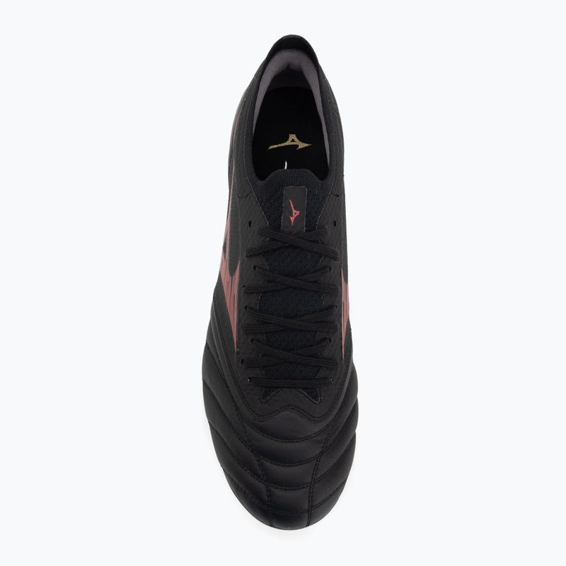 Încălțăminte de fotbal pentru bărbați Mizuno Morelia Neo IV Beta Elite Mix SG black/morelia 40th red/black 5