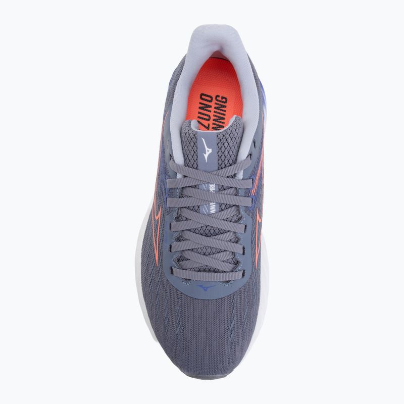 Încălțăminte de alergare pentru femei Mizuno Wave Inspire 21 blue granite/striking coral/irisbloom 5
