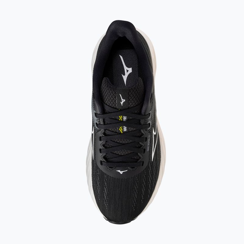 Încălțăminte de alergare pentru femei  Mizuno Wave Inspire 21 black/white/vibrant yellow 7