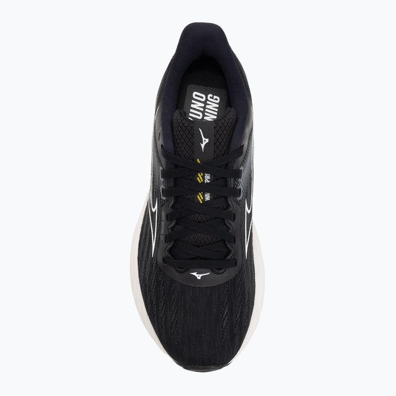 Încălțăminte de alergare pentru femei  Mizuno Wave Inspire 21 black/white/vibrant yellow 5