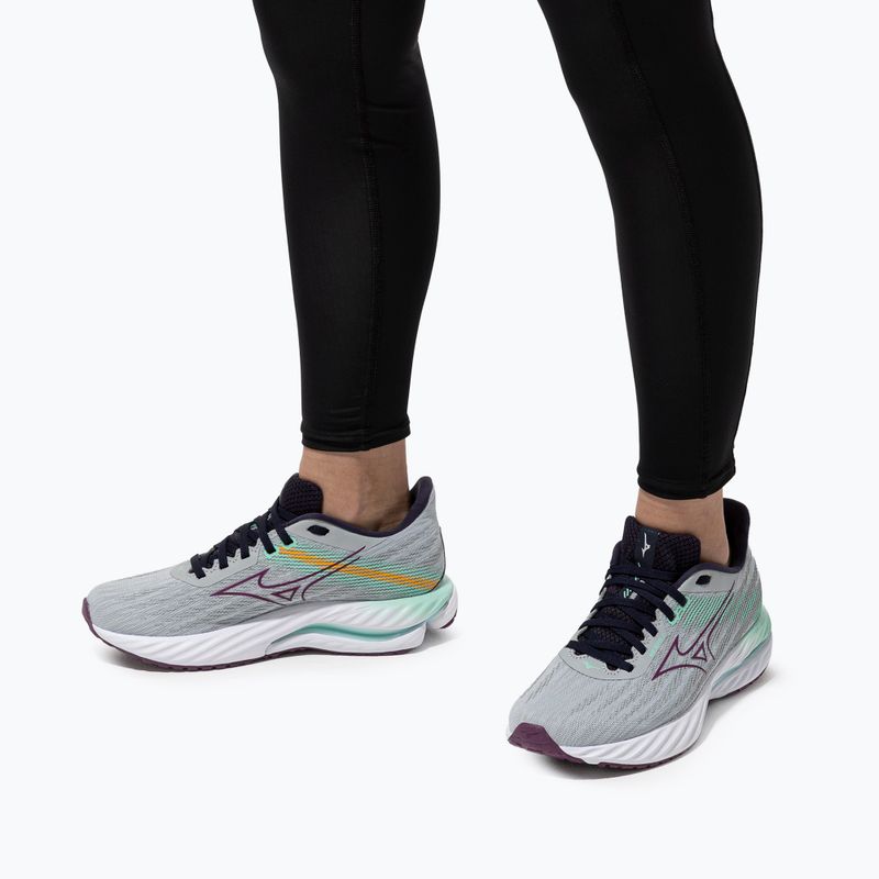 Încălțăminte de alergare pentru femei  Mizuno Wave Inspire 21 pearl blue/dark purple/ice green 10