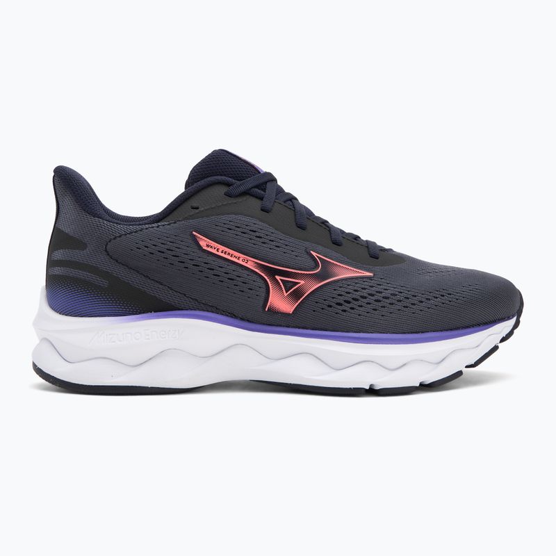 Încălțăminte de alergare pentru femei Mizuno Wave Serene 2 baritone blue/striking coral/irisbloom 2