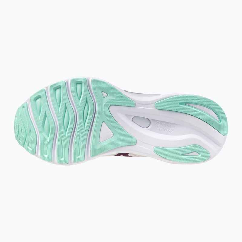 Încălțăminte de alergare pentru femei Mizuno Wave Serene 2 snow white/dark purple/ice green 11