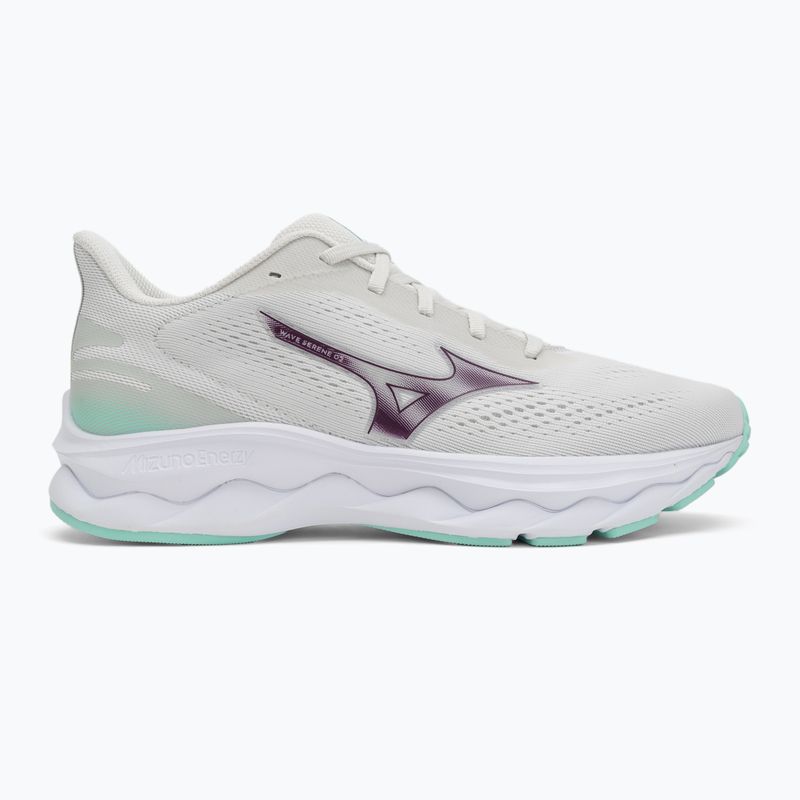 Încălțăminte de alergare pentru femei Mizuno Wave Serene 2 snow white/dark purple/ice green 2