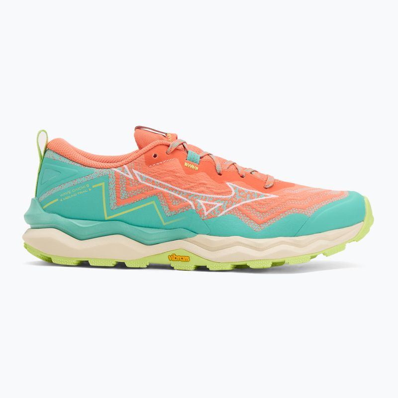 Încălțăminte de alergare pentru femei  Mizuno Wave Daichi 9 fresh salmon/white/sharp green 2