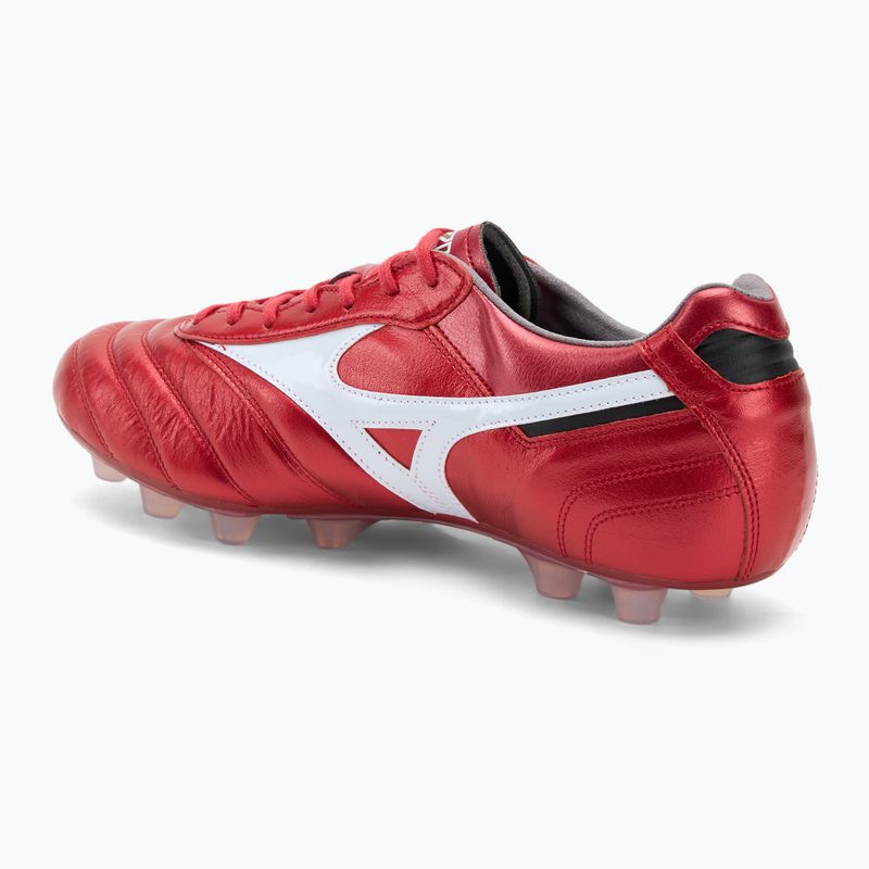 Încălțăminte de fotbal pentru bărbați Mizuno Morelia II Japan Md red/white/black 3