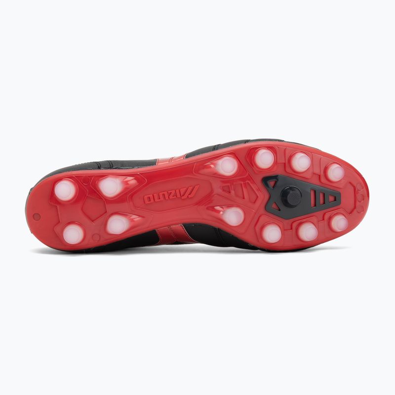 Încălțăminte de fotbal pentru bărbați Mizuno Morelia II Elite FG black/morelia 40th red/black sand 4