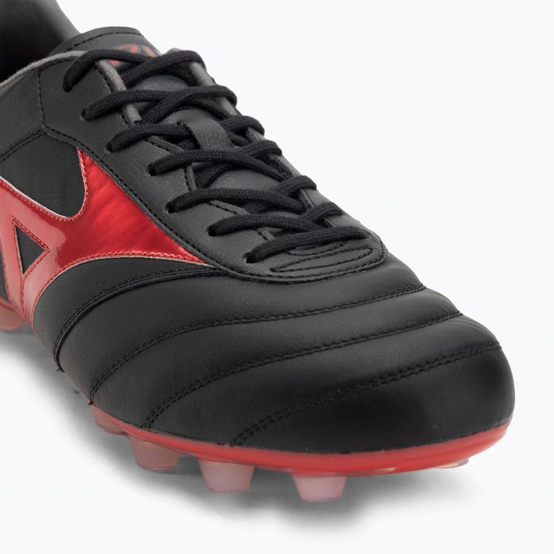Încălțăminte de fotbal pentru bărbați Mizuno Morelia II Elite FG black/morelia 40th red/black sand 7