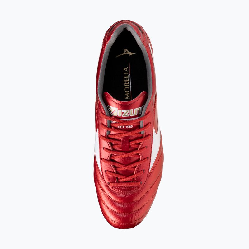 Încălțăminte de fotbal pentru bărbați Mizuno Morelia II Elite FG morelia 40th red/white/black 12