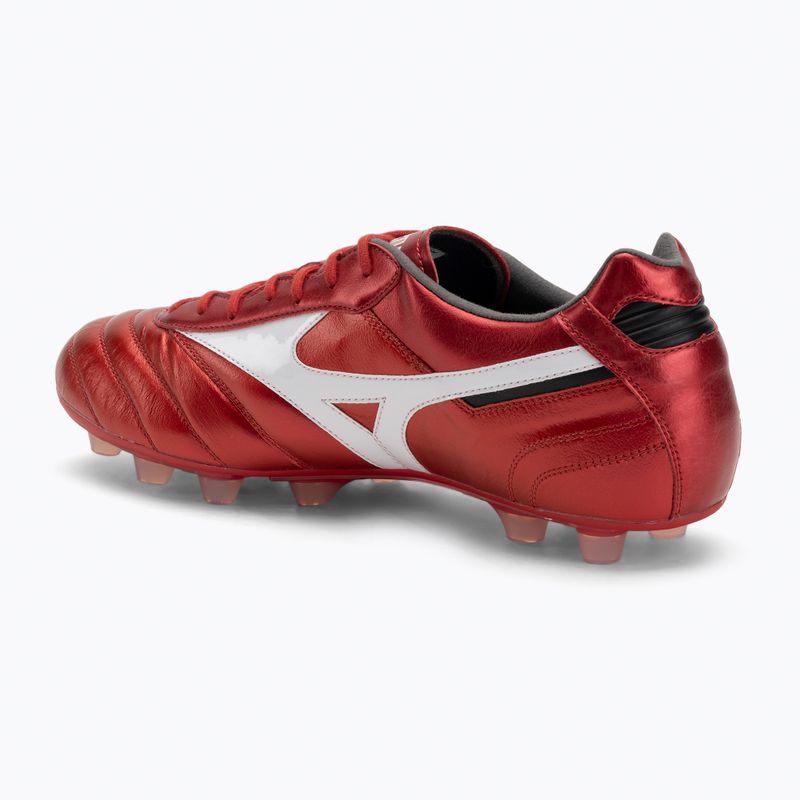 Încălțăminte de fotbal pentru bărbați Mizuno Morelia II Elite FG morelia 40th red/white/black 3