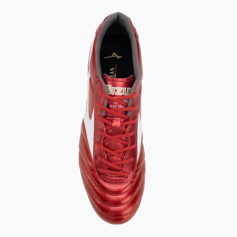 Încălțăminte de fotbal pentru bărbați Mizuno Morelia II Elite FG morelia 40th red/white/black 5