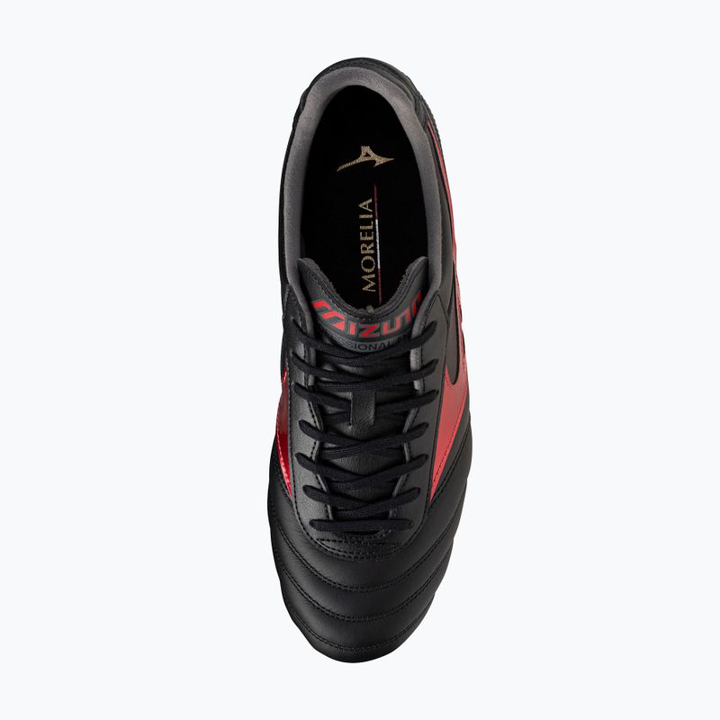 Încălțăminte de fotbal pentru bărbați Mizuno Morelia II Pro FG black/morelia 40th red/black sand 5