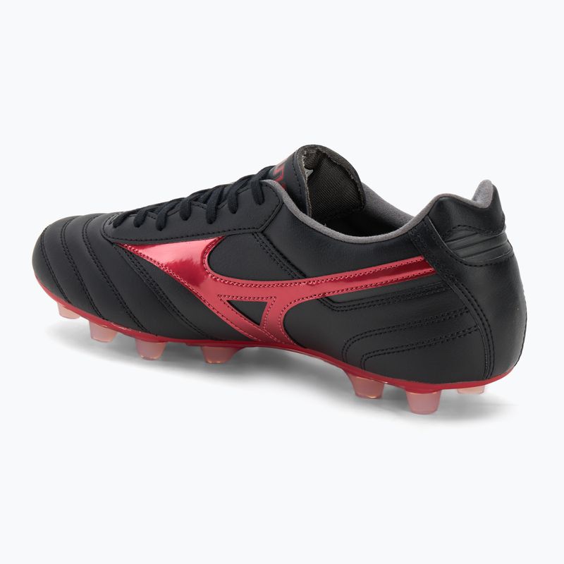 Încălțăminte de fotbal pentru bărbați Mizuno Morelia II Pro FG black/morelia 40th red/black sand 3
