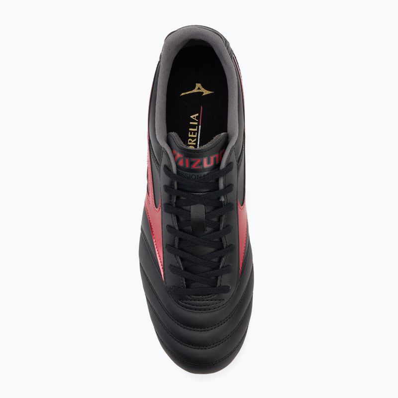 Încălțăminte de fotbal pentru bărbați Mizuno Morelia II Pro FG black/morelia 40th red/black sand 5