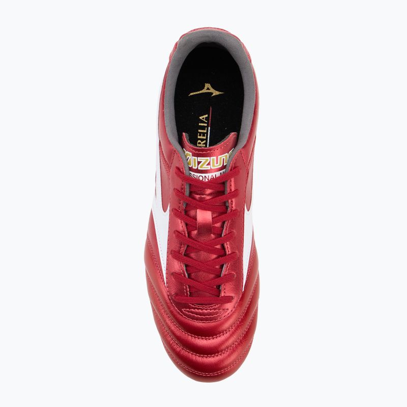 Încălțăminte de fotbal pentru bărbați Mizuno Morelia II Pro FG morelia 40th red/white/black 5