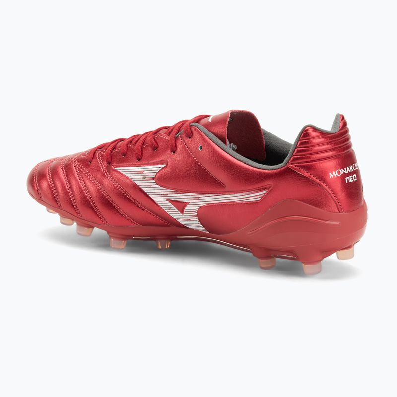 Încălțăminte de fotbal pentru bărbați Mizuno Monarcida Neo III Pro AG morelia 40th red/white 3