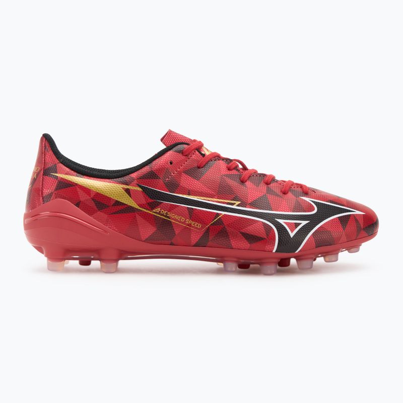 Încălțăminte de fotbalj Mizuno Alpha II Select AG morelia 40th red/black/gold 2