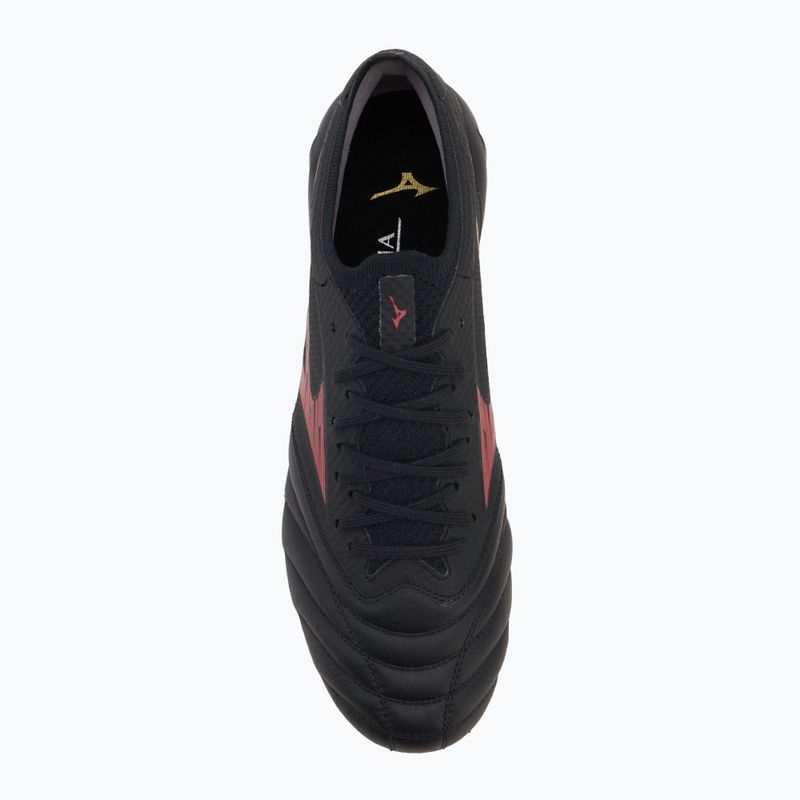 Încălțăminte de fotbal pentru bărbați Mizuno Morelia Neo IV Β Elite MD black/morelia 40th red/black 5