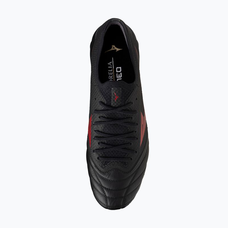 Încălțăminte de fotbal pentru bărbați Mizuno Morelia Neo IV Β Elite MD black/morelia 40th red/black 12