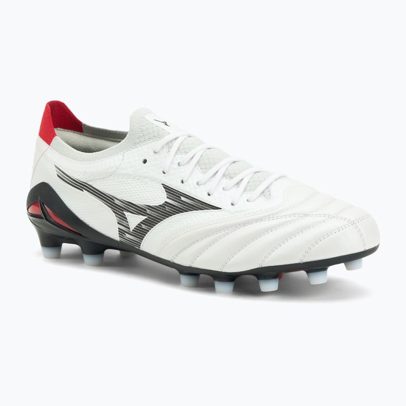 Încălțăminte de fotbal pentru bărbați Mizuno Morelia Neo IV Β Elite MD white/black/chinese red