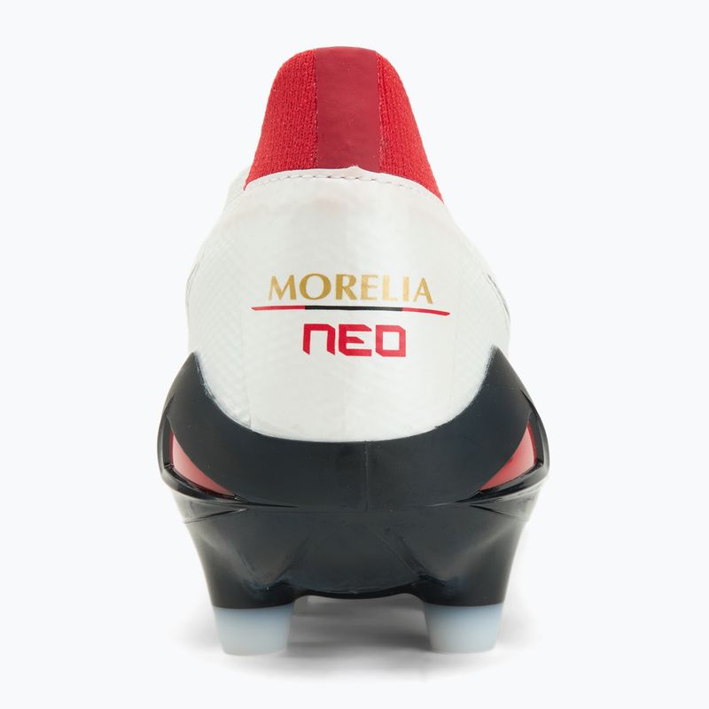 Încălțăminte de fotbal pentru bărbați Mizuno Morelia Neo IV Β Elite MD white/black/chinese red 6