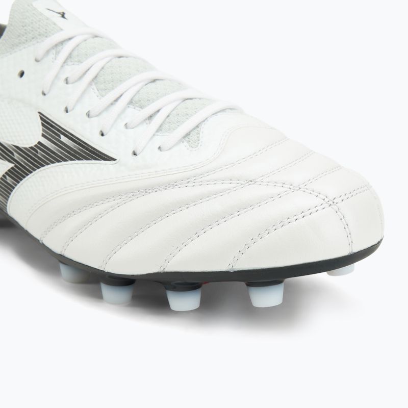 Încălțăminte de fotbal pentru bărbați Mizuno Morelia Neo IV Β Elite MD white/black/chinese red 7