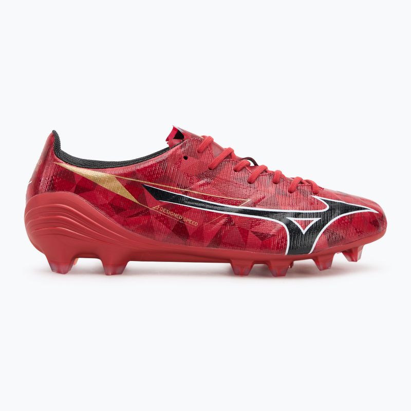 Încălțăminte de fotbal pentru bărbați Mizuno α II Japan Md morelia 40th red/black/gold 2