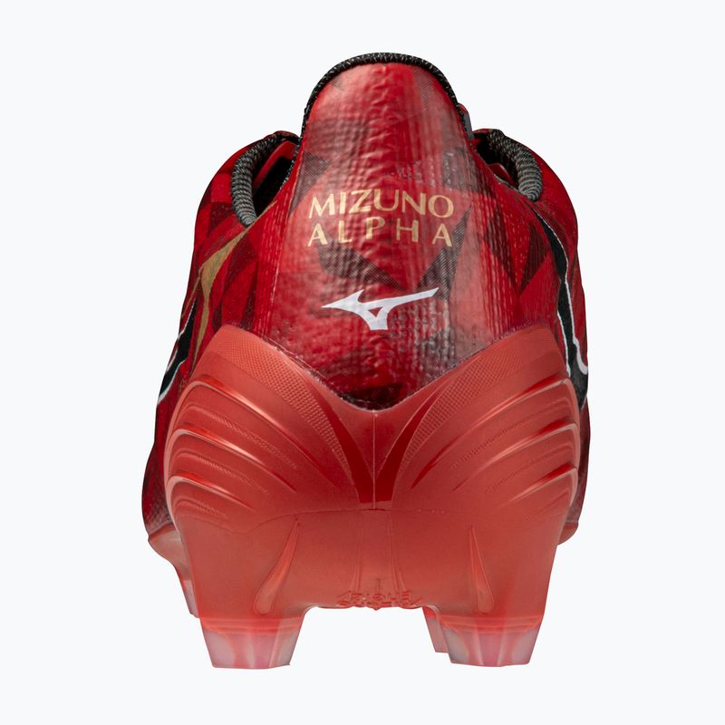 Încălțăminte de fotbal pentru bărbați Mizuno α II Japan Md morelia 40th red/black/gold 3
