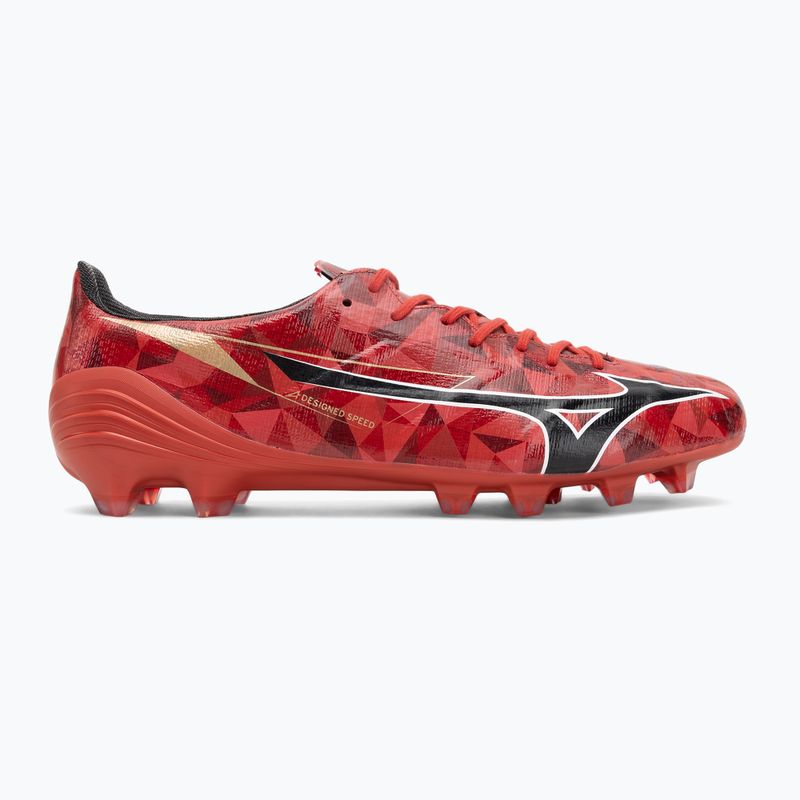 Încălțăminte de fotbal pentru bărbați Mizuno α II Elite Md morelia 40th red/black/gold 2