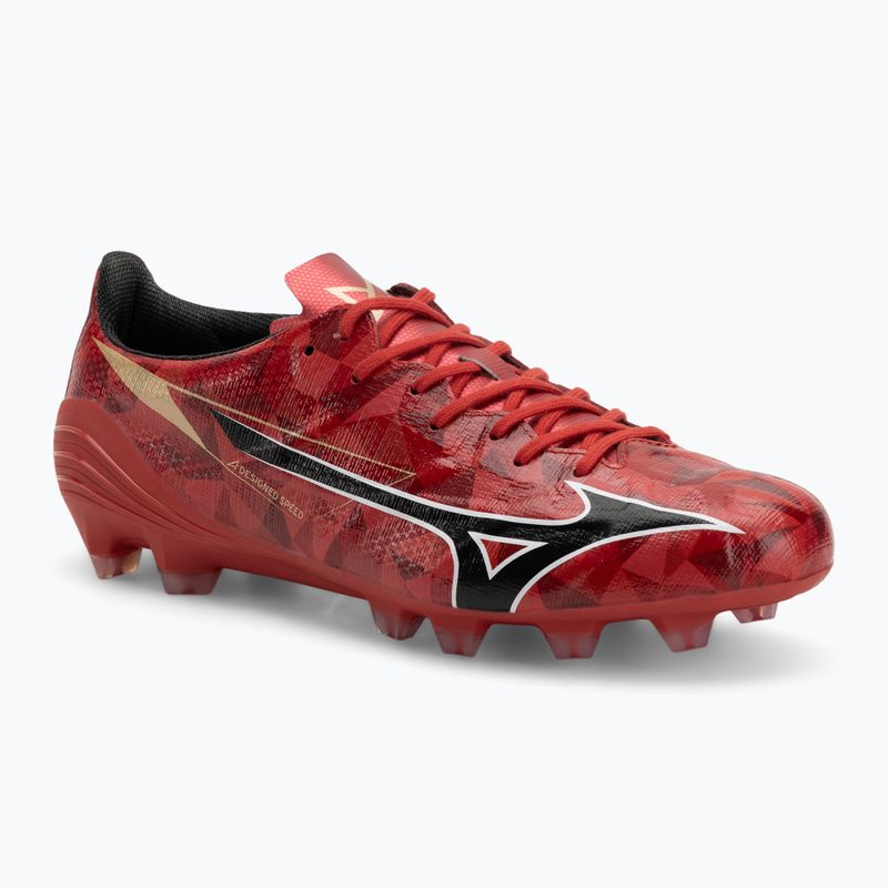 Încălțăminte de fotbal pentru bărbați Mizuno α II Pro Md morelia 40th red/black/gold