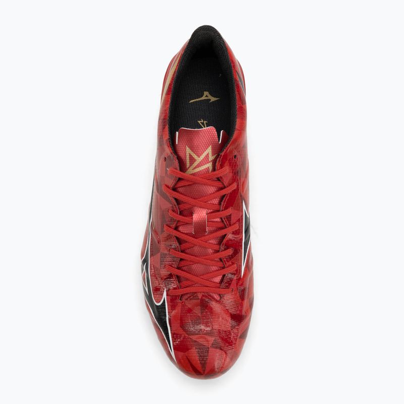 Încălțăminte de fotbal pentru bărbați Mizuno α II Pro Md morelia 40th red/black/gold 5
