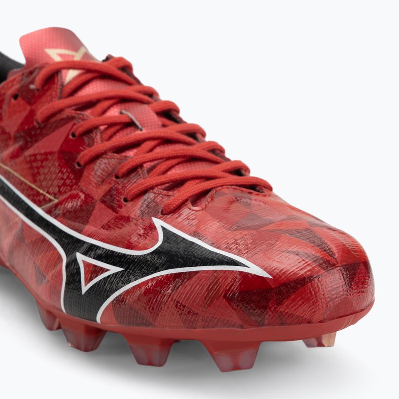 Încălțăminte de fotbal pentru bărbați Mizuno α II Pro Md morelia 40th red/black/gold 7