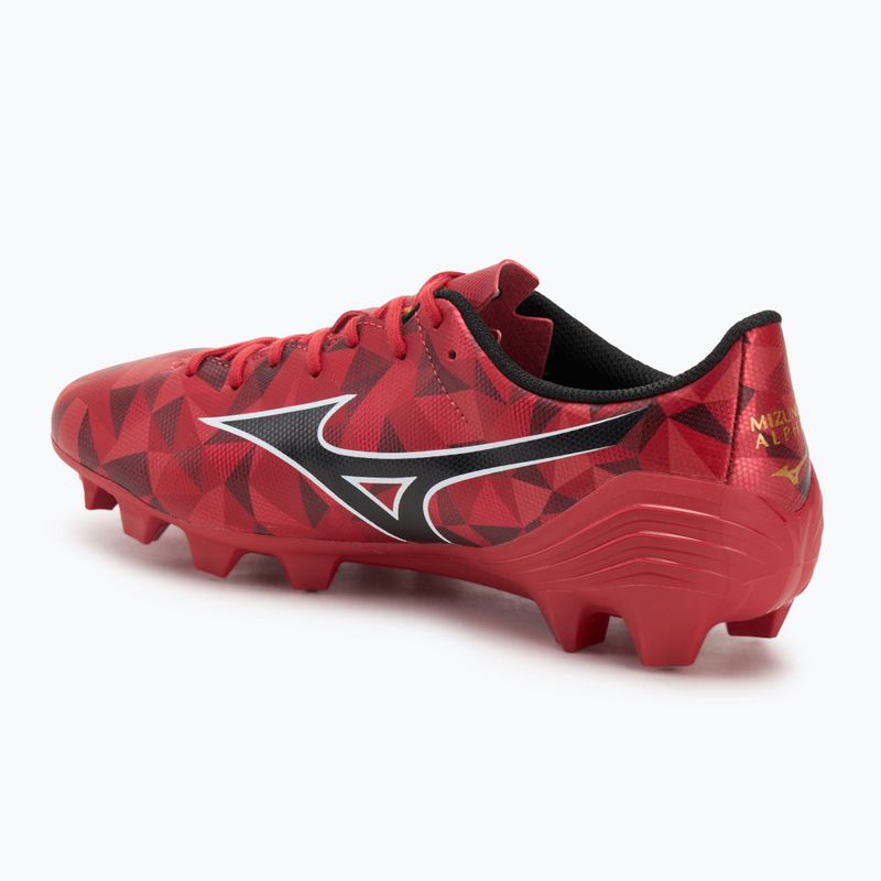 Încălțăminte de fotbal Mizuno α II Select Md morelia 40th red/black/gold 3