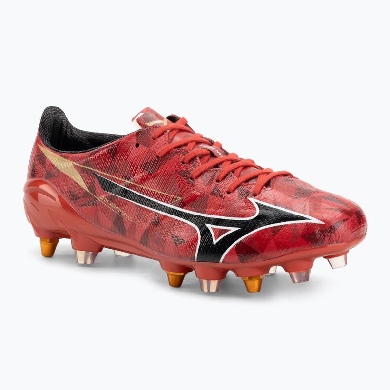 Încălțăminte de fotbal pentru bărbați Mizuno α II Japan Mix morelia 40th red/black/gold