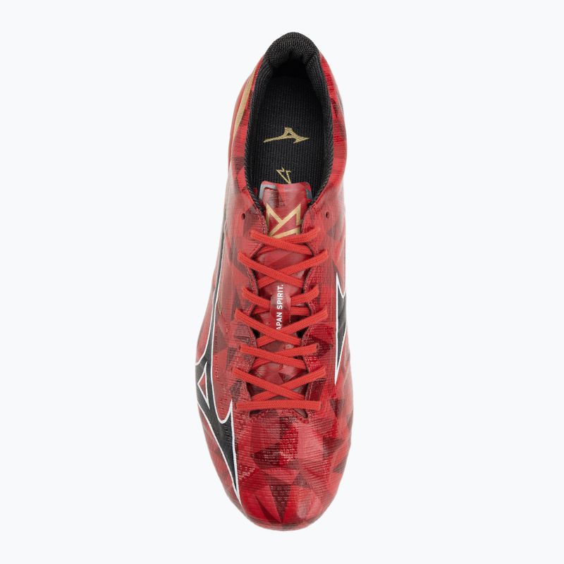 Încălțăminte de fotbal pentru bărbați Mizuno α II Japan Mix morelia 40th red/black/gold 5
