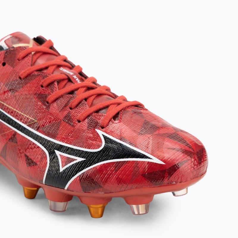 Încălțăminte de fotbal pentru bărbați Mizuno α II Japan Mix morelia 40th red/black/gold 7