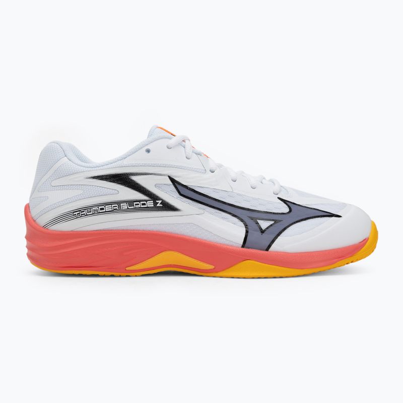 Încălțăminte de volei Mizuno Thunder Blade Z white/fiery coral 2/citrus 2